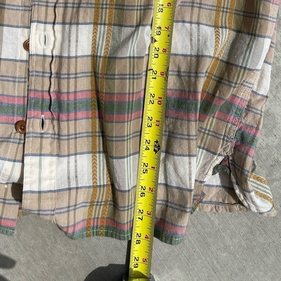 Frye Women’s Plaid Western Button Down Top Size XL - Picture 4 of 5